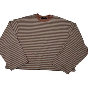 LIONESS Bloom Long Sleeve Tee Muted Pastels Stripe In Multi